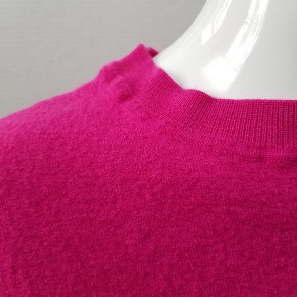 By Anthropologie sweater Medium pullover boxy cropped knit 98% wool stretch - Picture 7 of 12